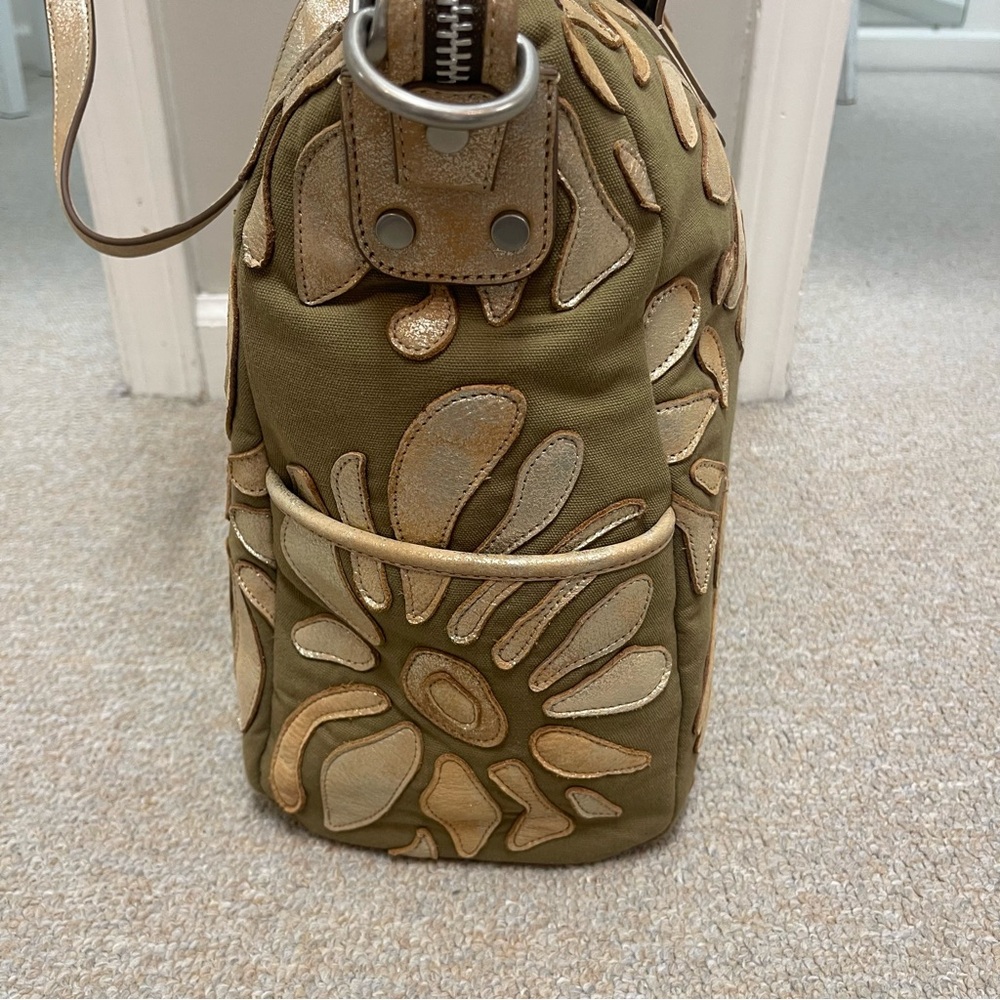 HOBO large Sheila satchel in beautiful bronze and gold NWT - Picture 4 of 5